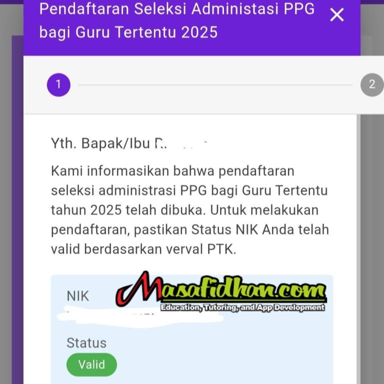 Seleksi Administrasi PPG 2025 Telah Dibuka, Cek SIMPKB Sekarang!