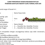 Download SPTJM Bantuan Insentif Guru 2025 dan Syarat Pencairan Bantuan